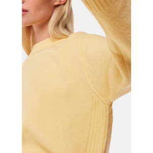 Whistles Yellow Alana Wool Mix Crew Neck